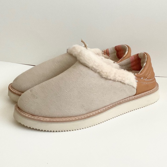 Sanuk Women's Cozy Vibe Low Wool Leather Comfort‎ Slippers 6 NEW w/ Tags No Box - Picture 5 of 16